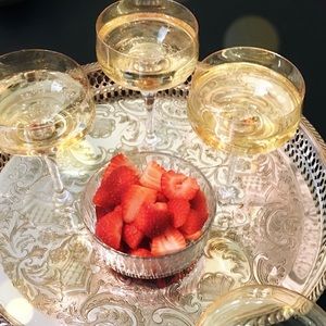 Vintage Champagne Coupes